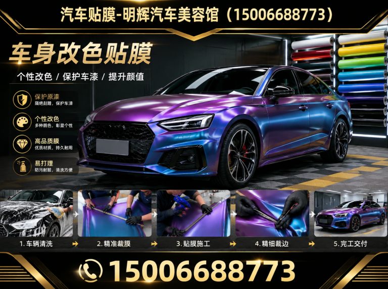 潍坊滨海经济技术开发区汽车贴膜展示图